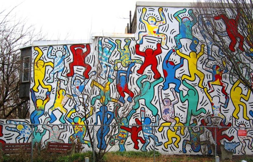 mural keith haring artworks